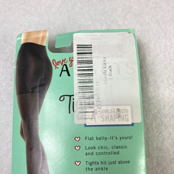 SPANX Assets by‎ Sara Blakely Ankle Shaping Tights Women's 4 Black Shapewear NWT - Picture 2 of 7